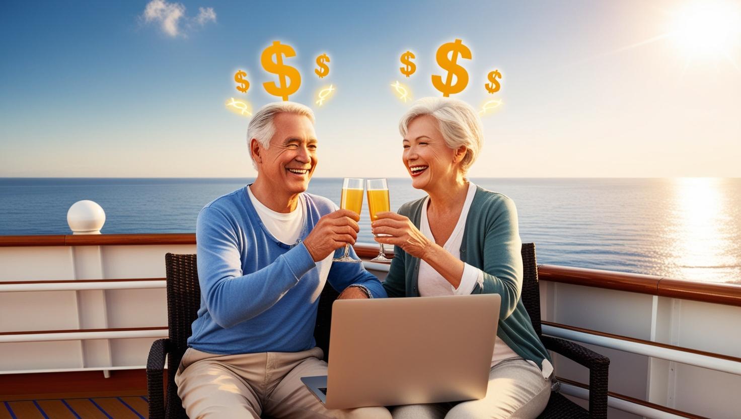 Senior Couple Earning Money Aboard A Cruise Ship