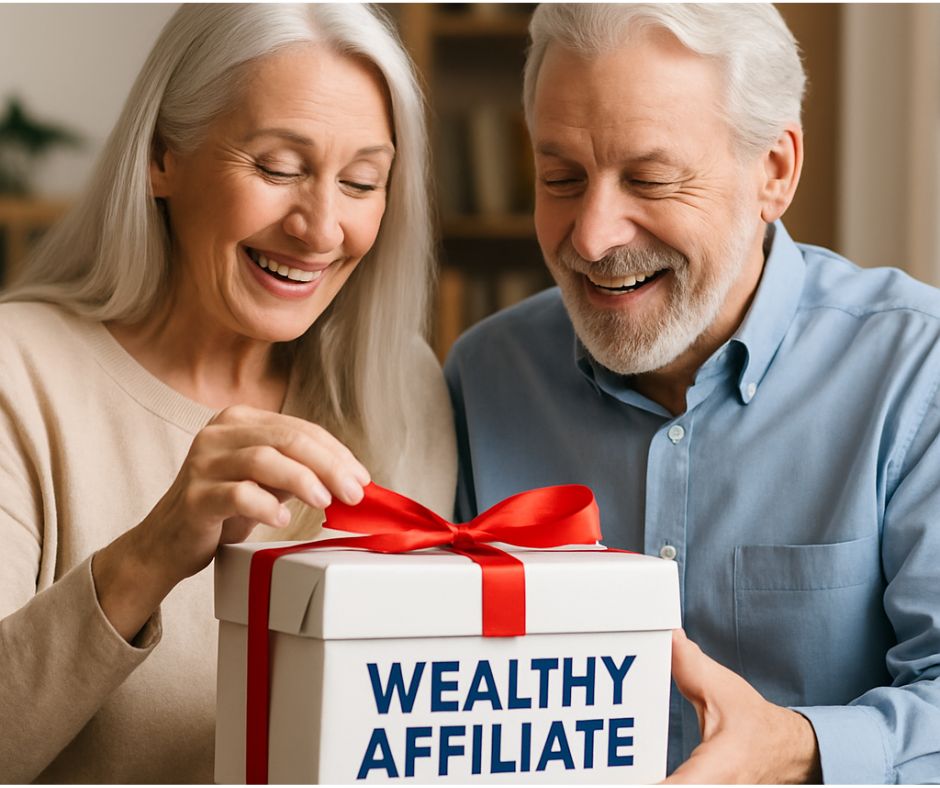 Senior Couple Finding Out What's Inside