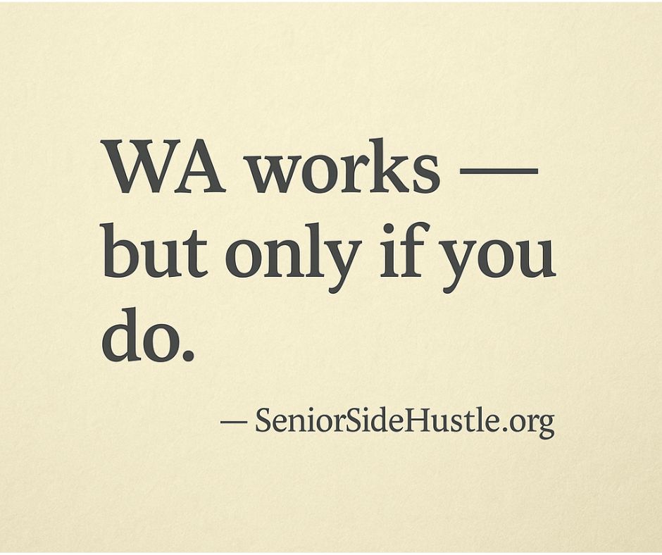 WA works but only if you do
